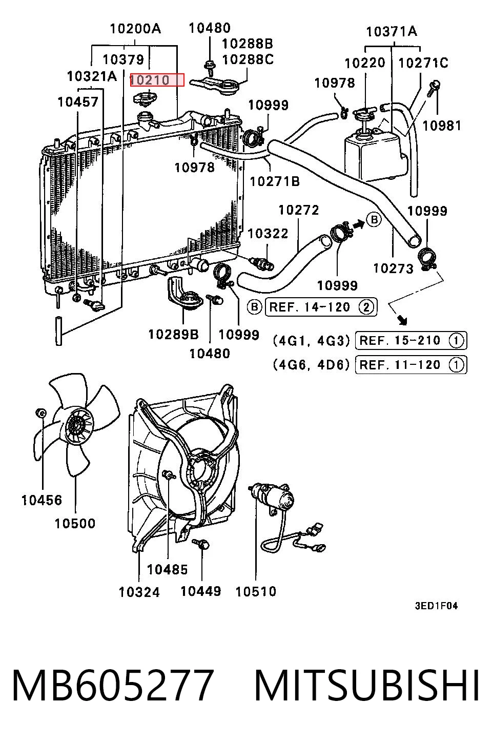 Tapa radiador 4110075 Ford