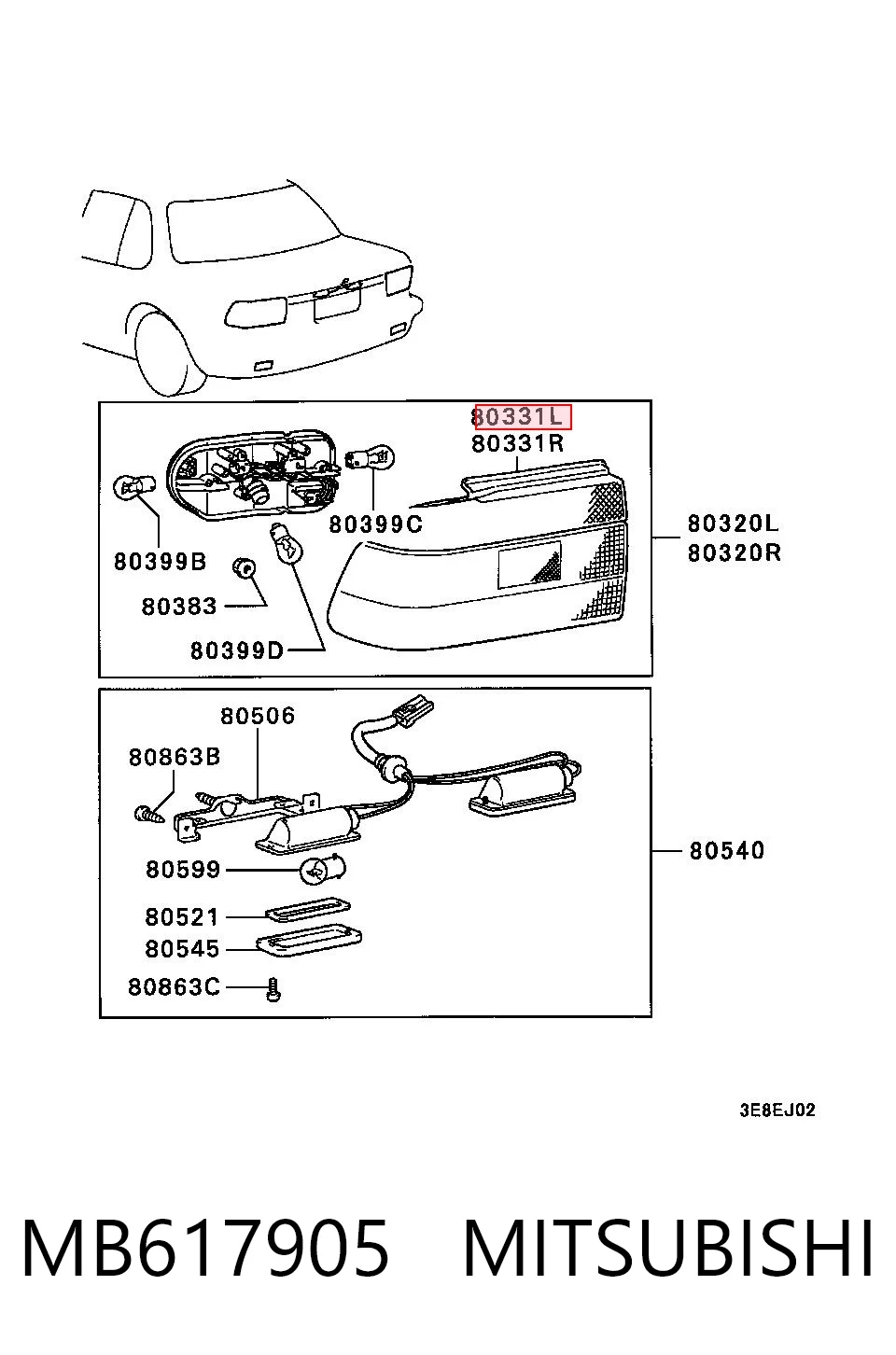 MB617905 Mitsubishi