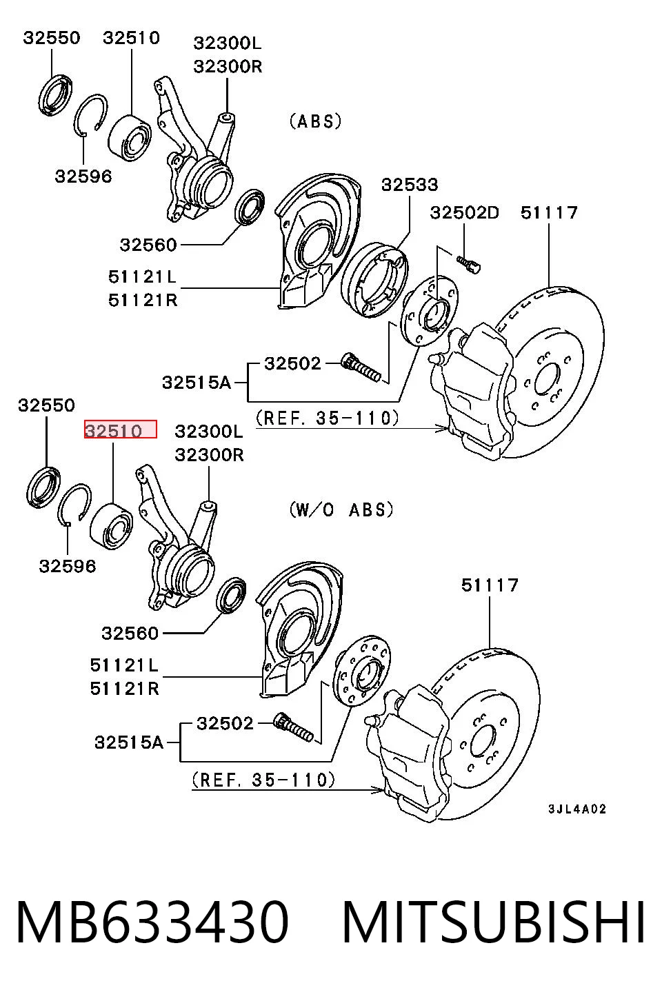 MB633430 Mitsubishi