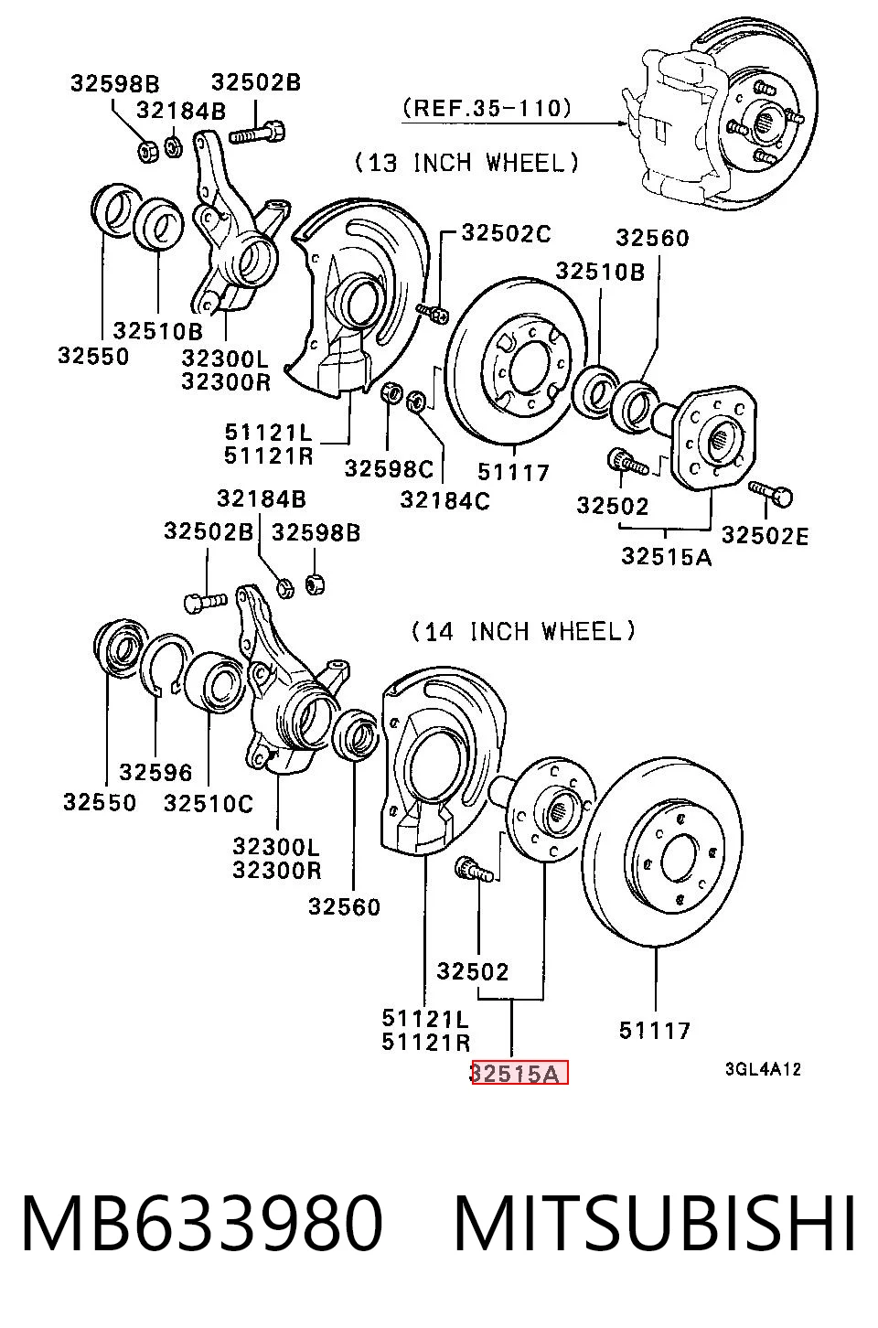 MB633980 Mitsubishi