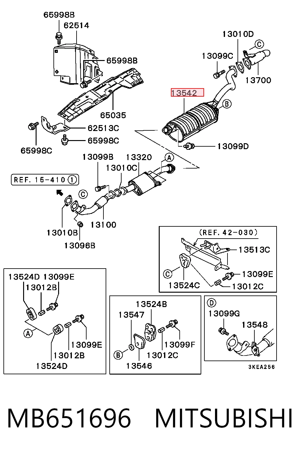 Comprar Silenciador trasero Mitsubishi Pajero II V2W, V4W a bajo precio