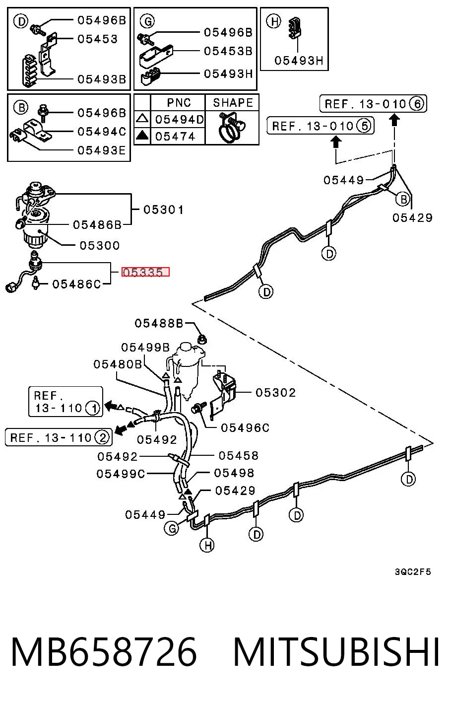 MB658726 Mitsubishi