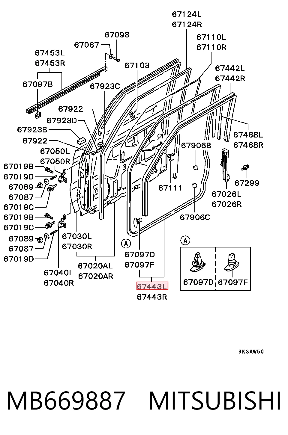MB669887 Mitsubishi