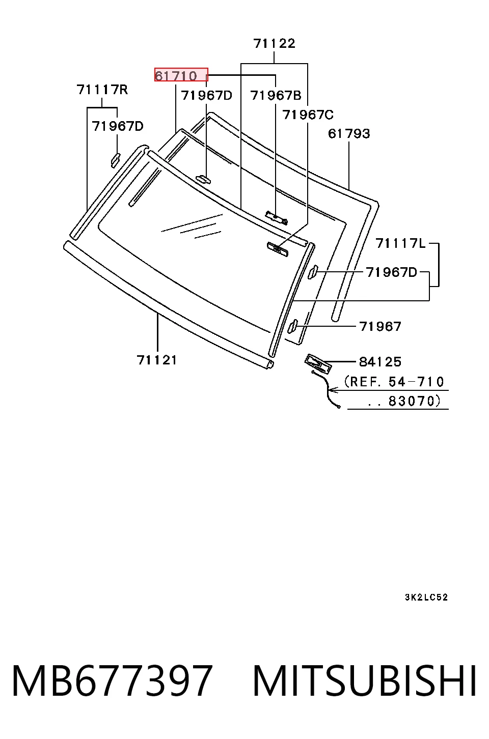 Parabrisas delantero  para Mitsubishi Pajero II V2W, V4W