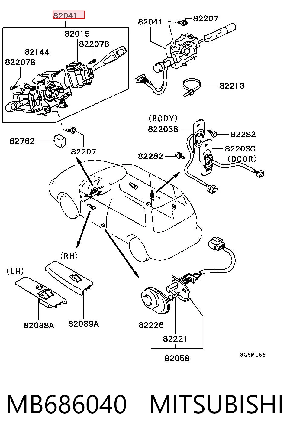 MB686040 Mitsubishi