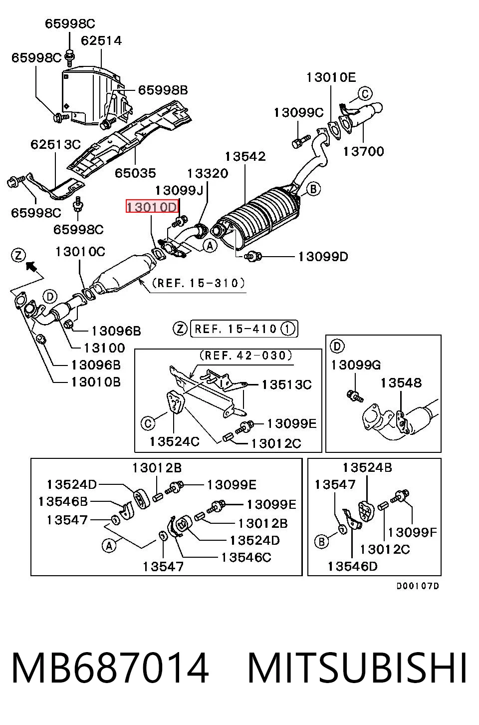 MB687014 Mitsubishi