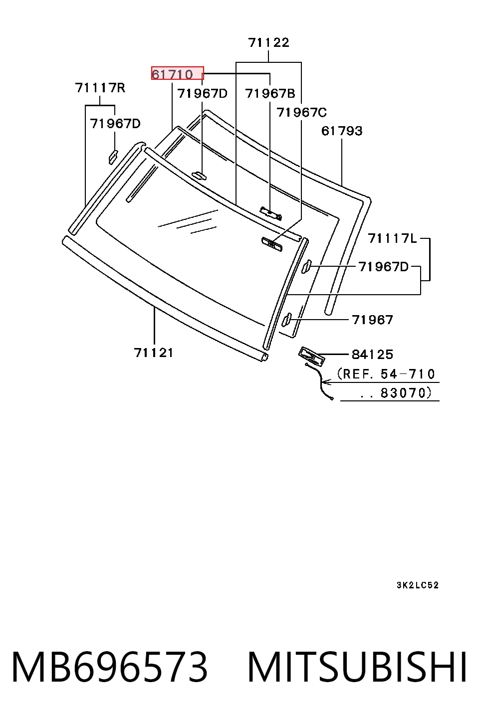 Parabrisas delantero  para Mitsubishi Pajero II V2W, V4W