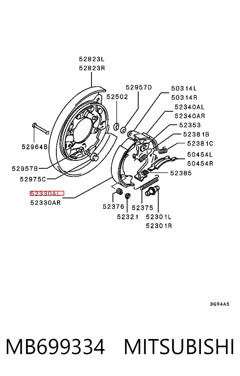 MB699334 Mitsubishi