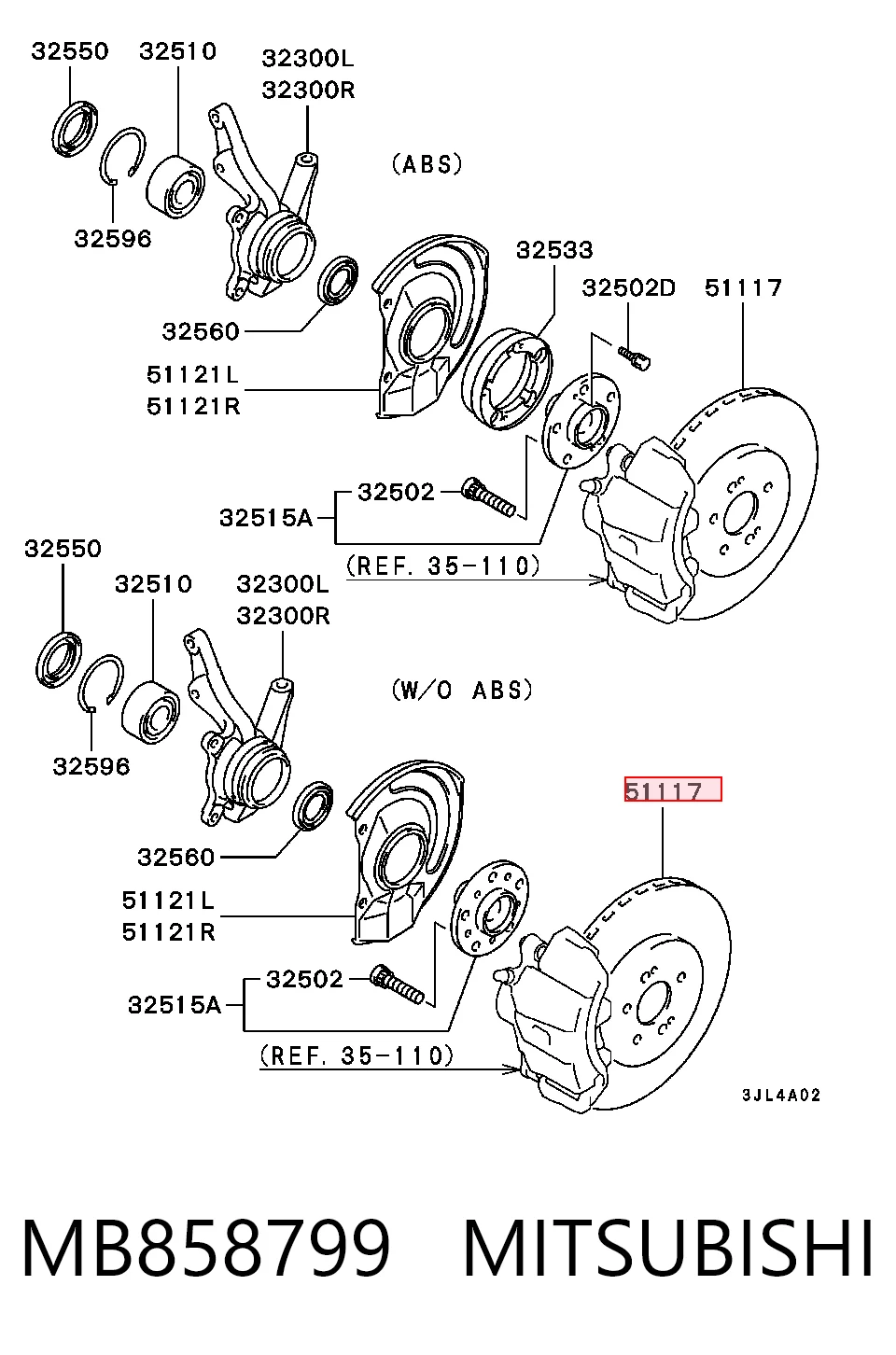 MB858799 Mitsubishi