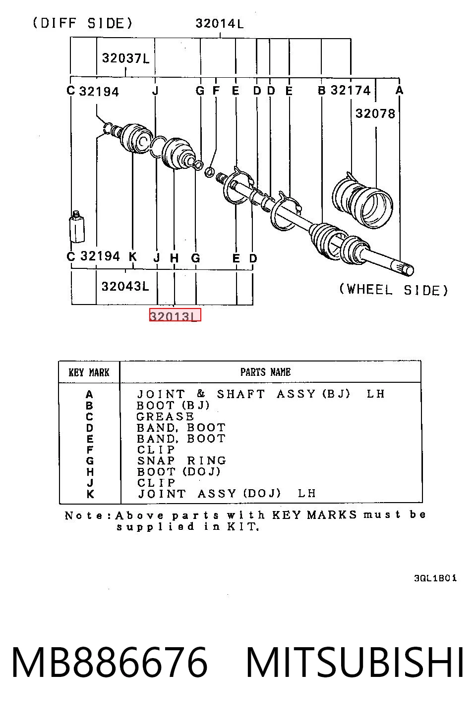 MB886676 Mitsubishi