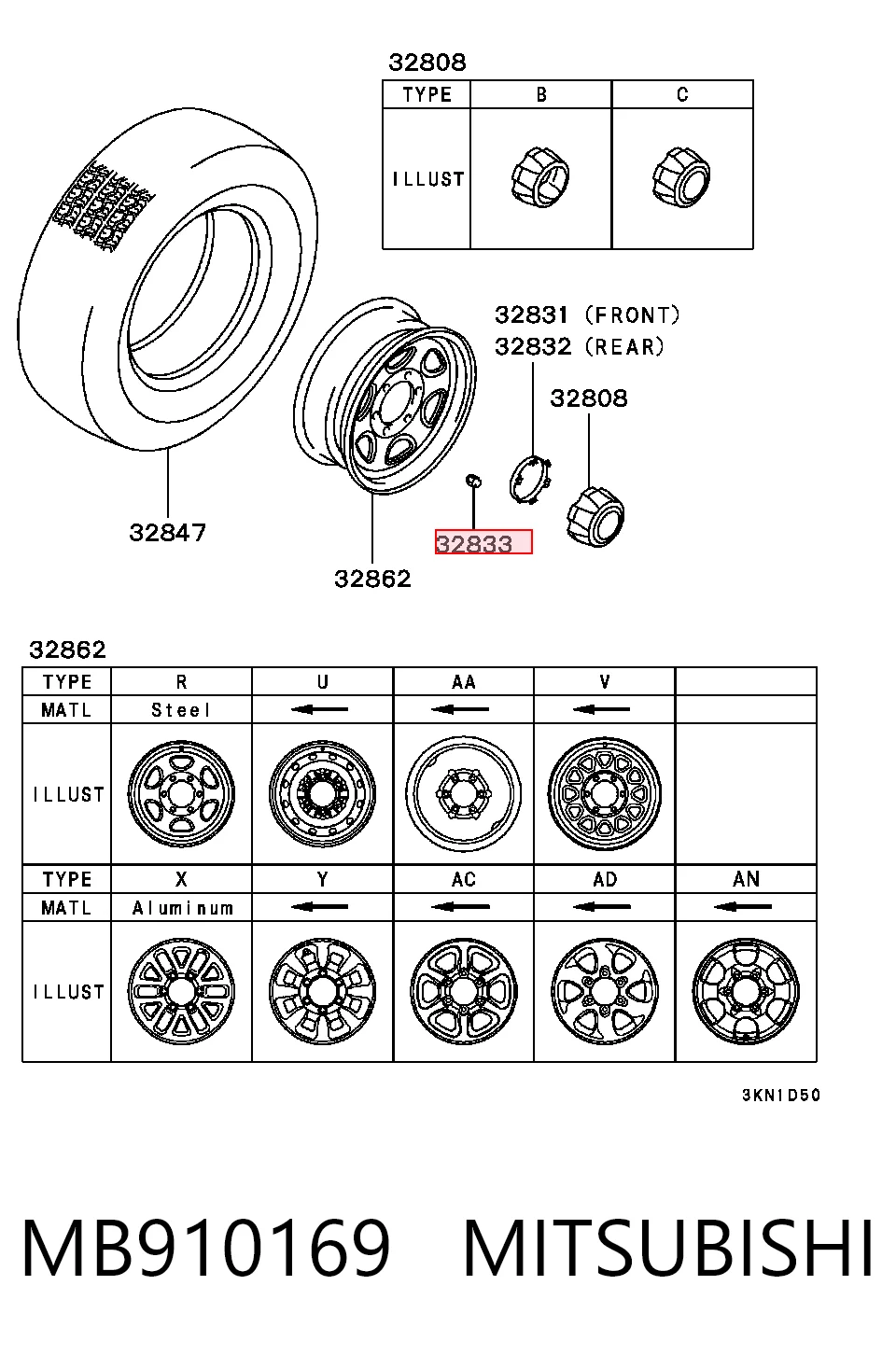 Perno de rueda para Toyota Auris UKP E15