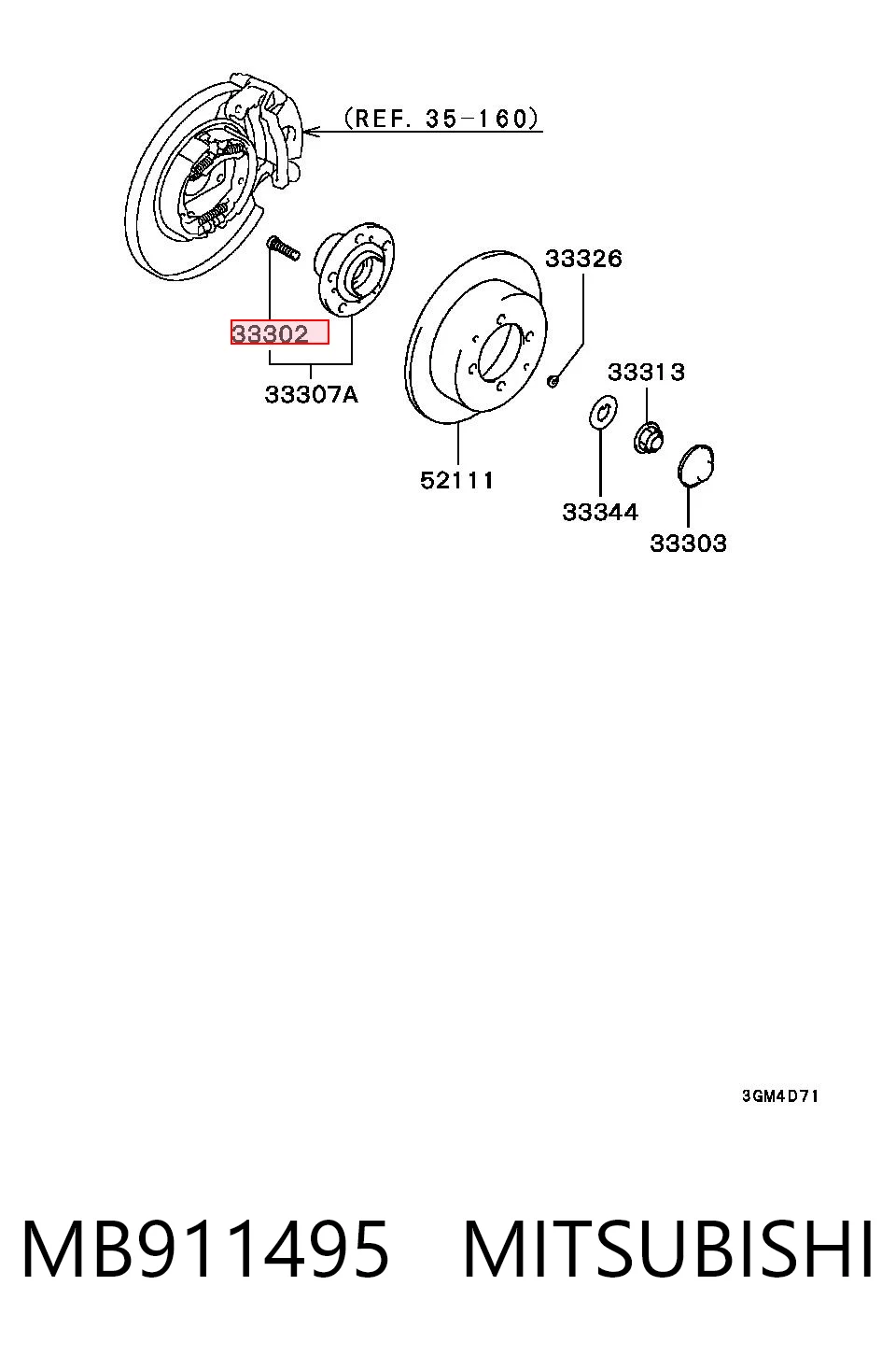 MB911495 Mitsubishi