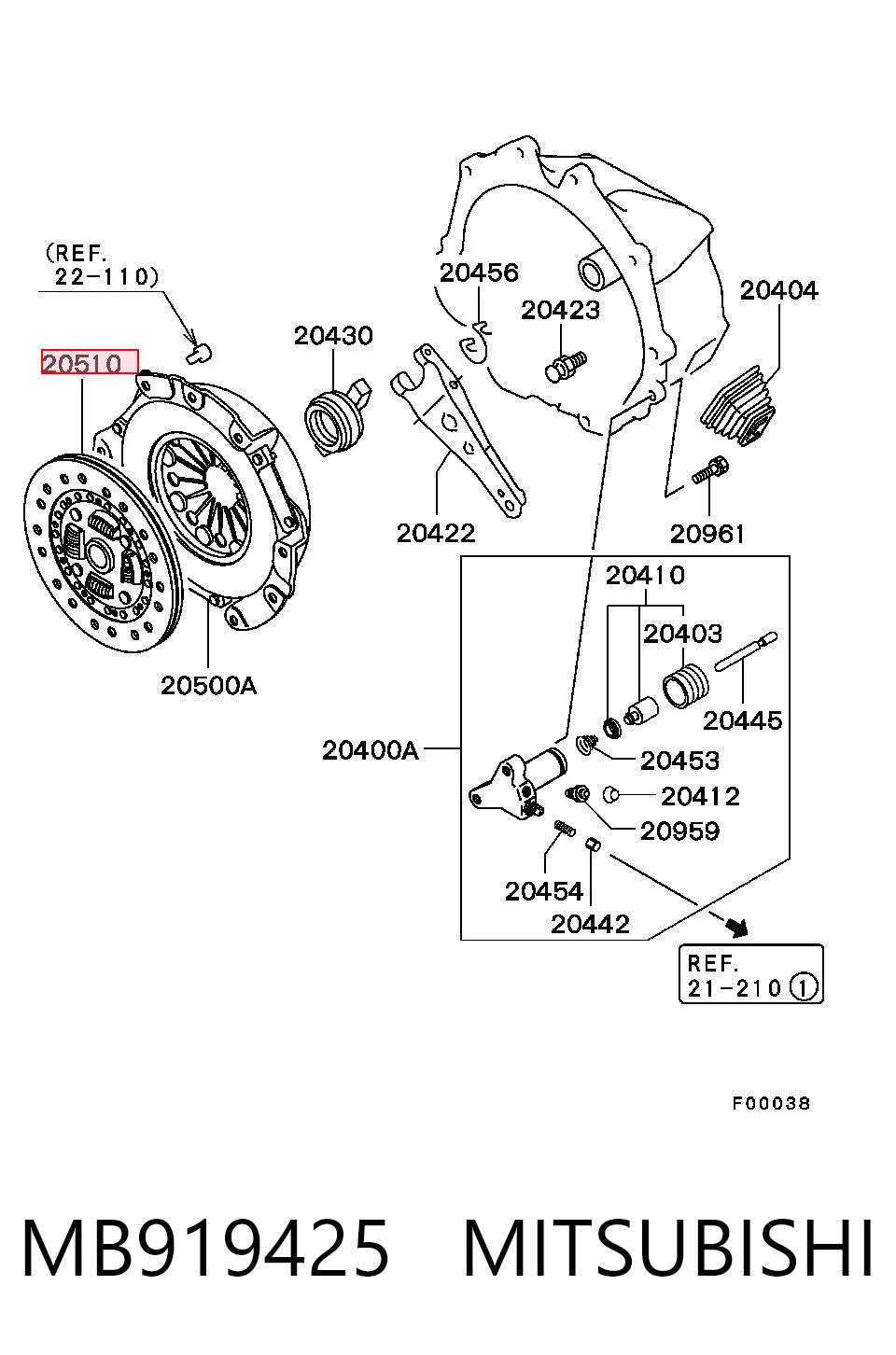 MB919425 Mitsubishi