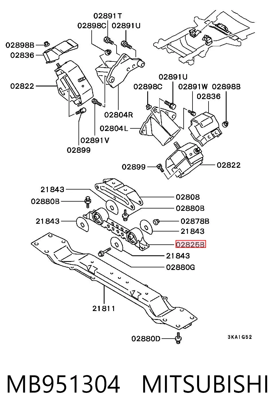 Taco de caja de cambios para Mitsubishi Pajero V2W, V4W