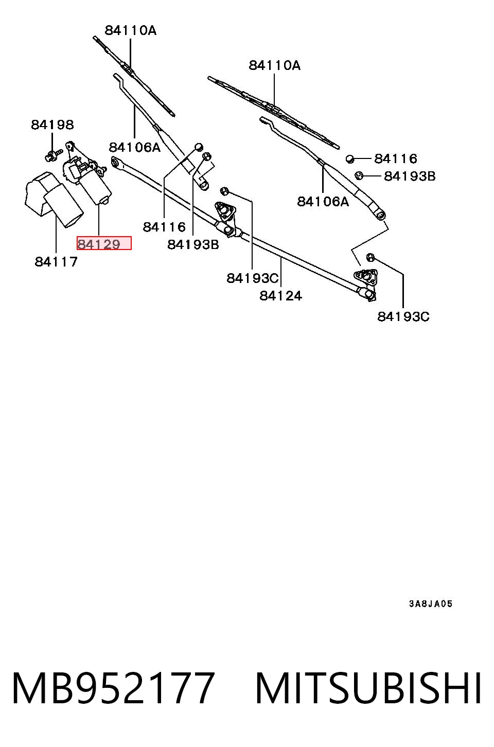 Motor limpiaparabrisas para Volvo V40  VW