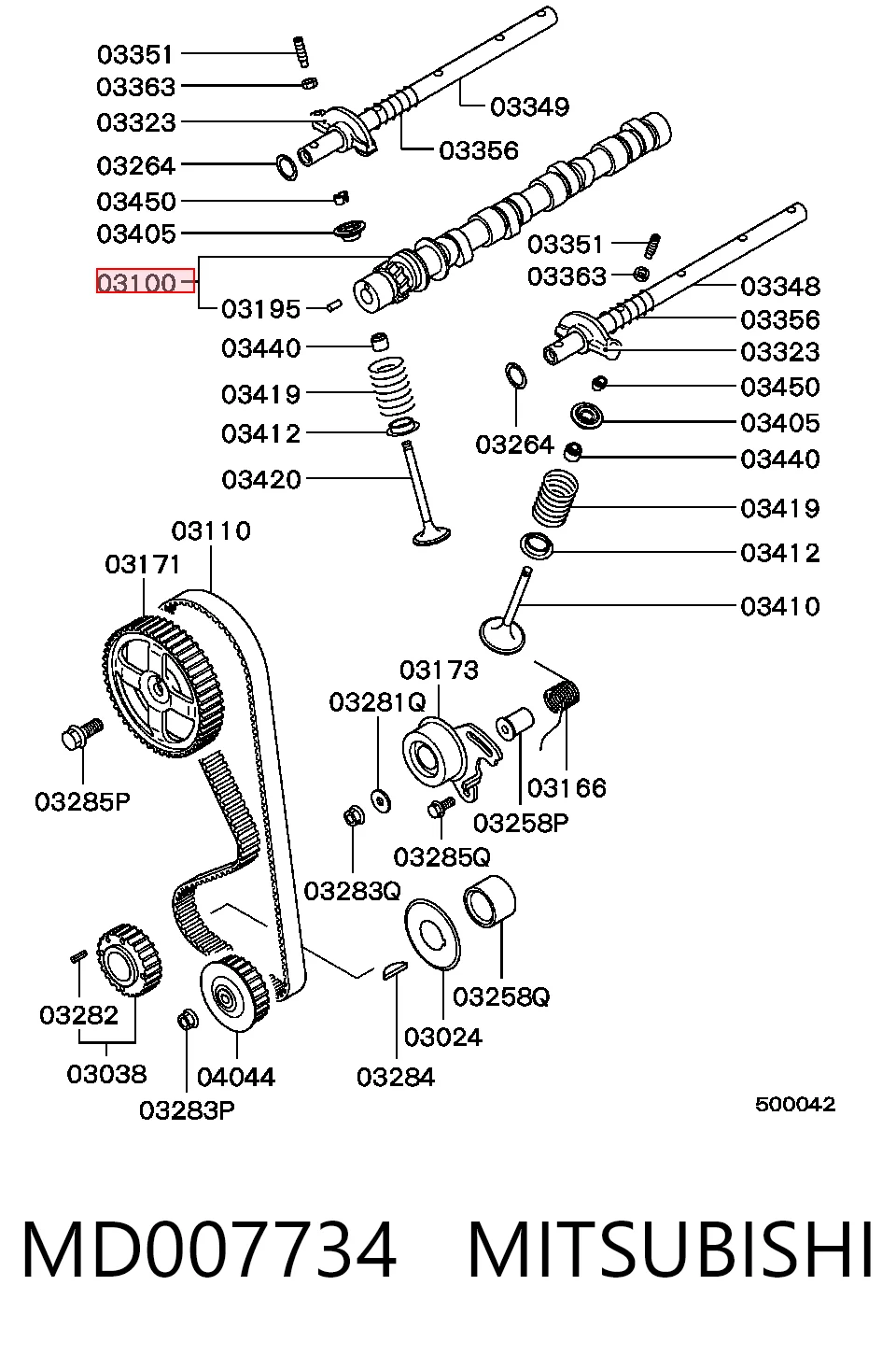 Comprar Árbol de levas Mitsubishi Lancer IV C6A, C7A a bajo precio