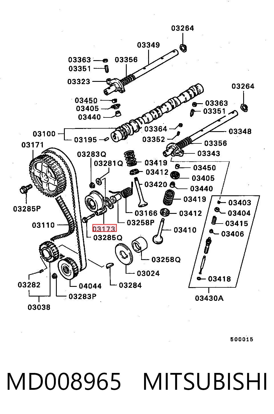 Rodillo tensor cadena Mitsubishi L 300 