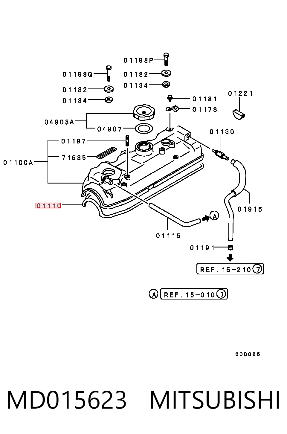  Junta tapa de balancines Mitsubishi L 300 