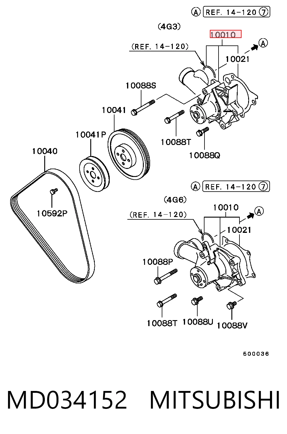 MD034152 Mitsubishi