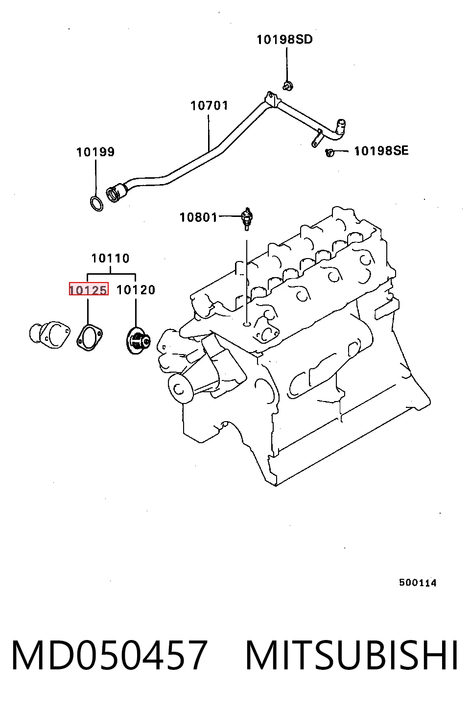 MD050457 Mitsubishi Termostato de agua