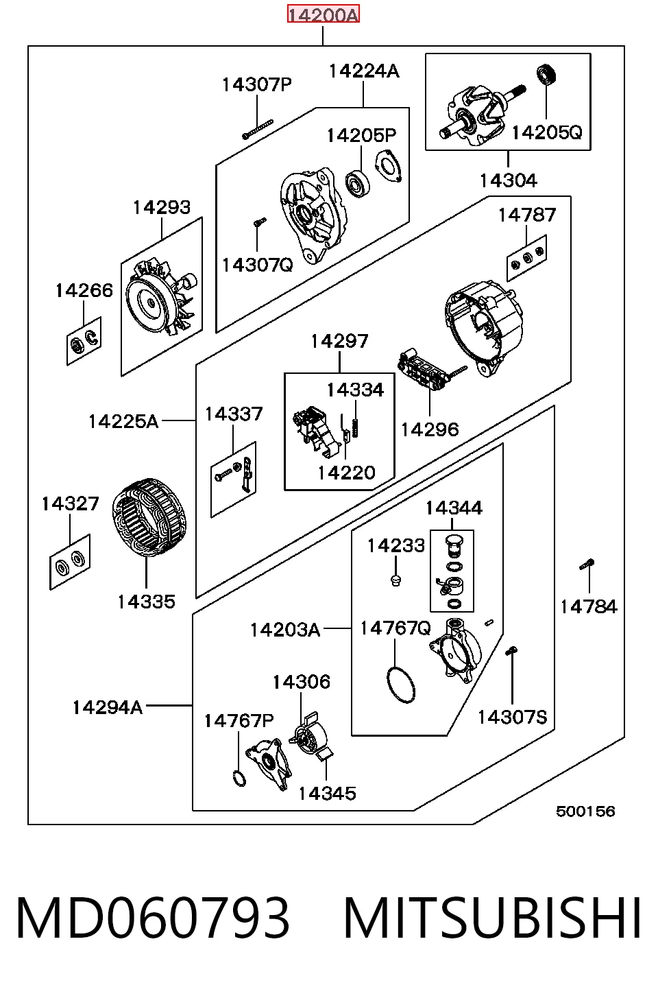 Alternador del motor Mitsubishi L 300 bus (L03P, L02P) (1980 - 1987) precio, desde 178,64 EUR
