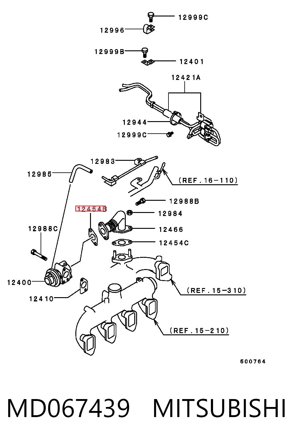 Junta colector joint para Mitsubishi Pajero SPORT I K90
