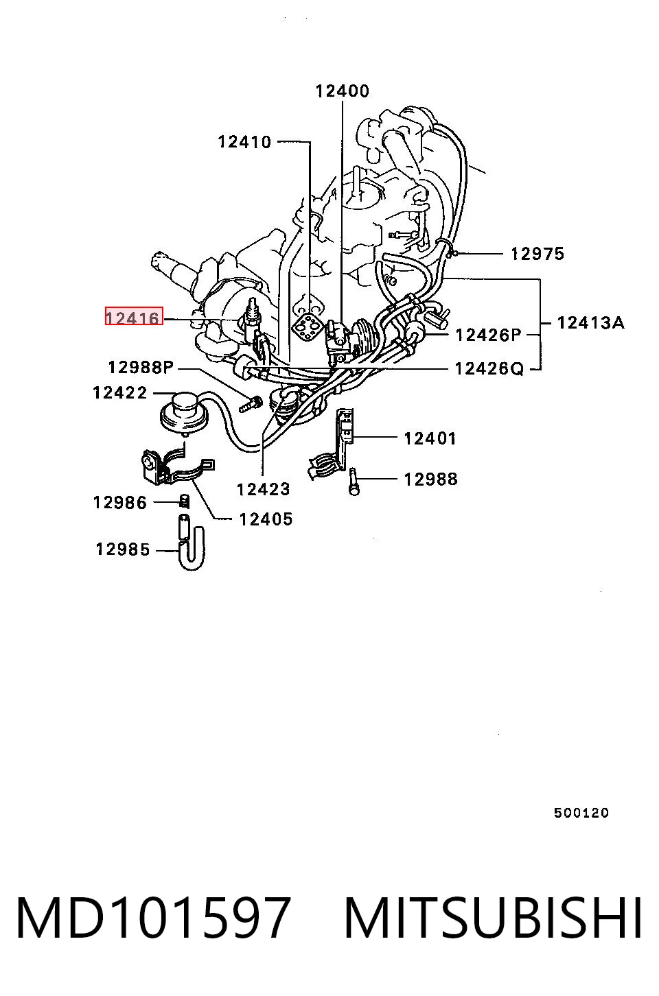 Comprar Válvula EGR de recirculación de gases Mitsubishi Lancer III C1A,C6A a bajo precio