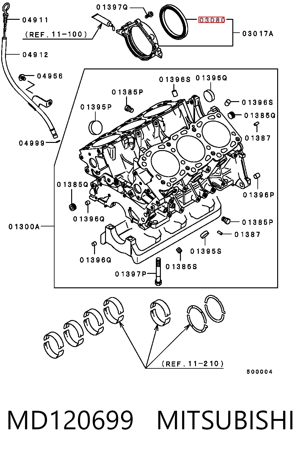 Retén del cigüeñal Nissan/Infiniti 3818921G15 precio, desde 9,73 EUR