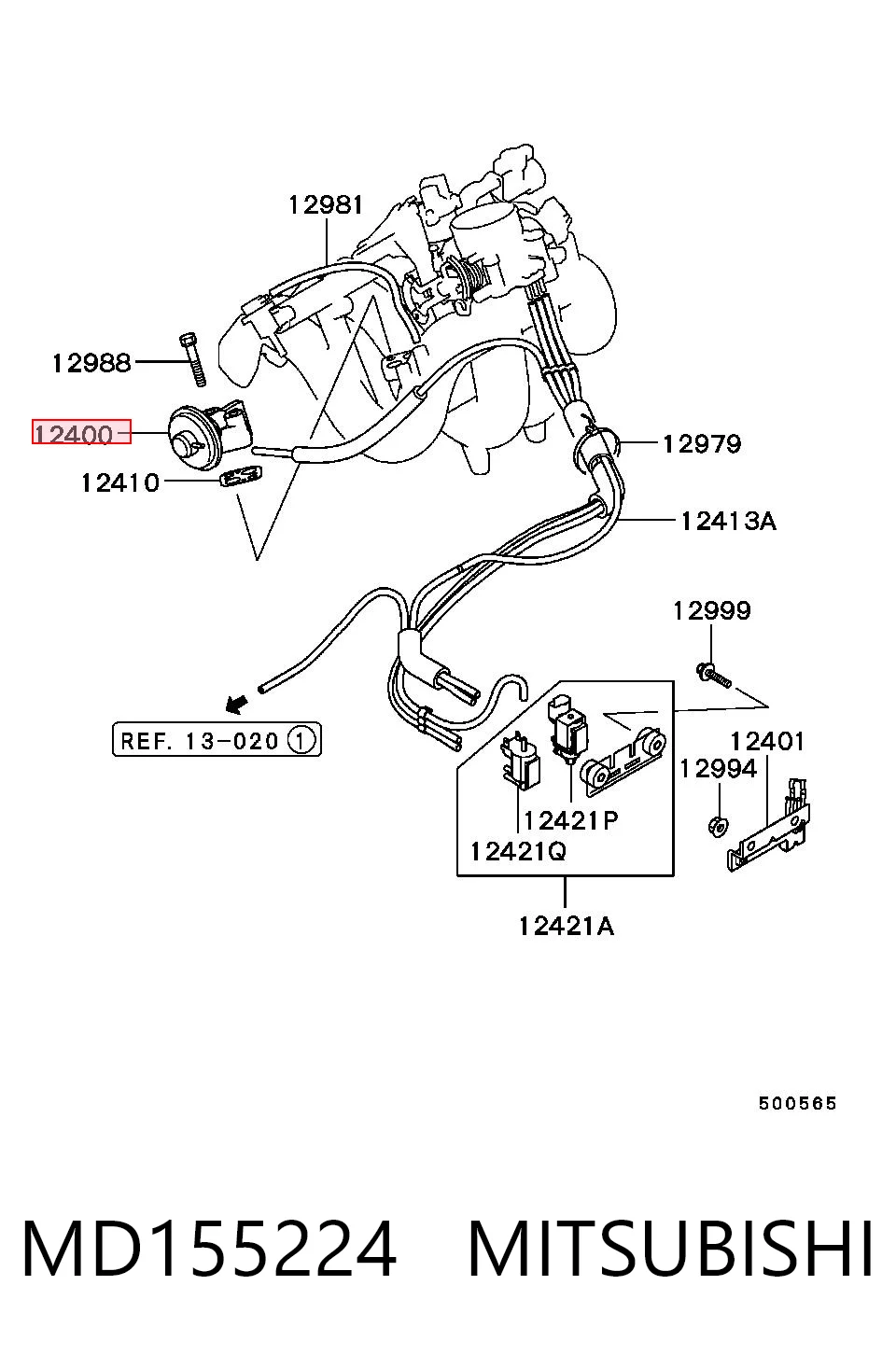Válvula EGR para Mitsubishi Galant VIII EA