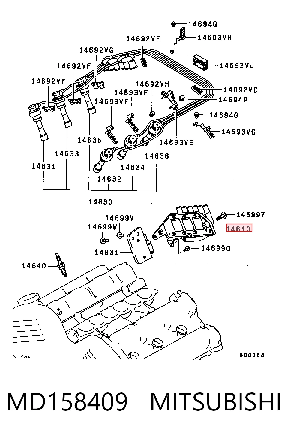 Bobina de chispa Mitsubishi Pajero II SUV (V2W, V4W) (1990 - 2004) precio, desde 18,99 EUR