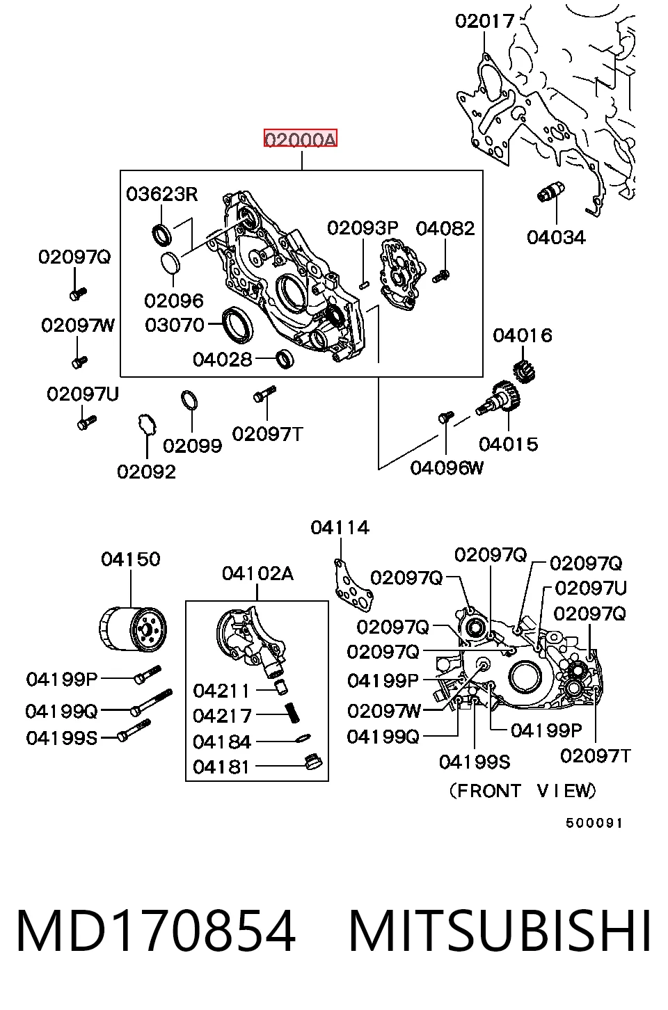 Comprar Bomba de aceite Mitsubishi L 300  P0W, P1W, P2W a bajo precio