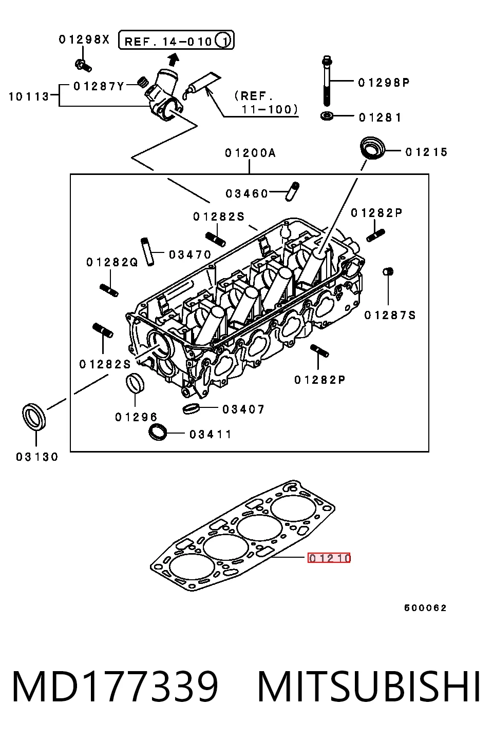 Juntas de culata Mitsubishi Lancer V sedán (CB, CD, CE) (1991 - 1996) precio, desde 23,67 EUR