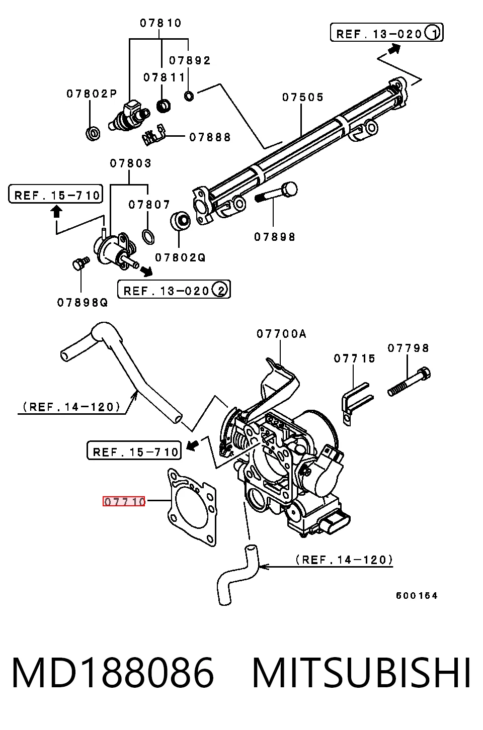  Junta cuerpo mariposa Mitsubishi L 300 