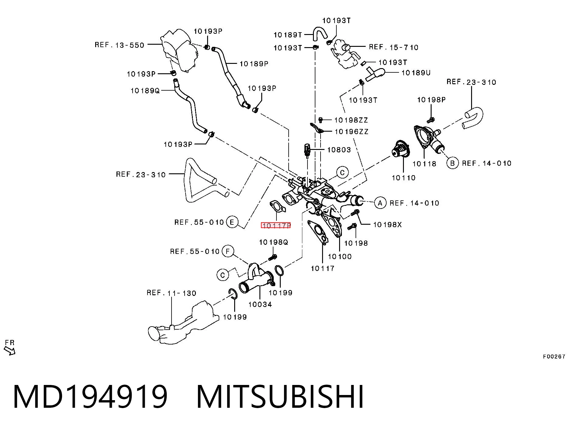 Junta termostato para Mitsubishi Galant VIII EA