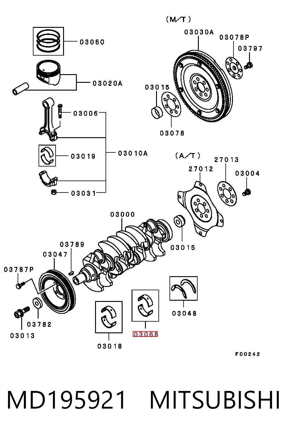 Juego de cojinetes de cigüeñal, estándar, STD Chrysler KMD195916 precio, desde 24,20 EUR