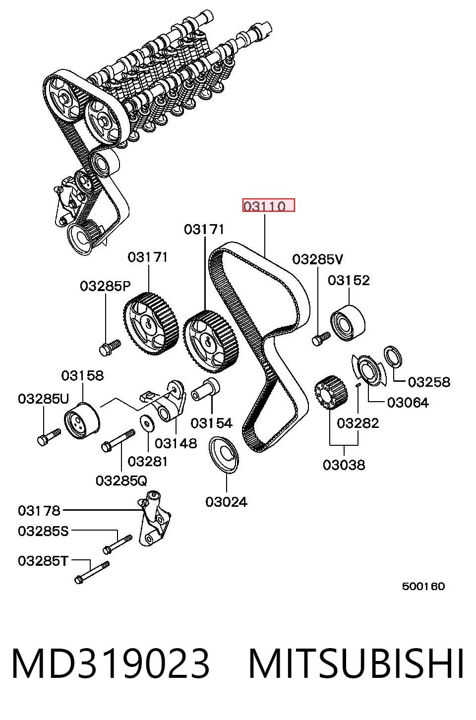 DAMD303375 Dongfeng Correa dentada
