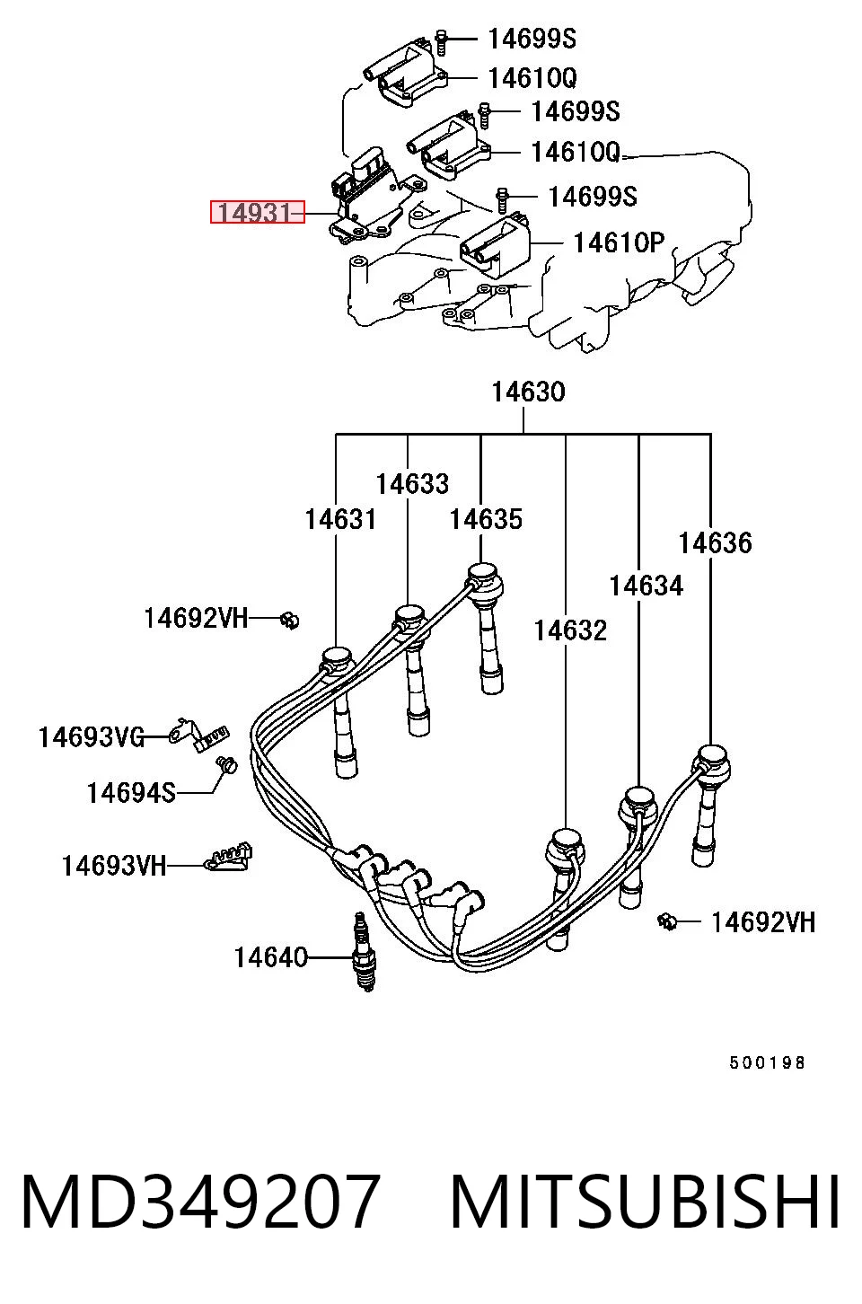 Modulo encendido para Mitsubishi Montero SPORT K8, K9