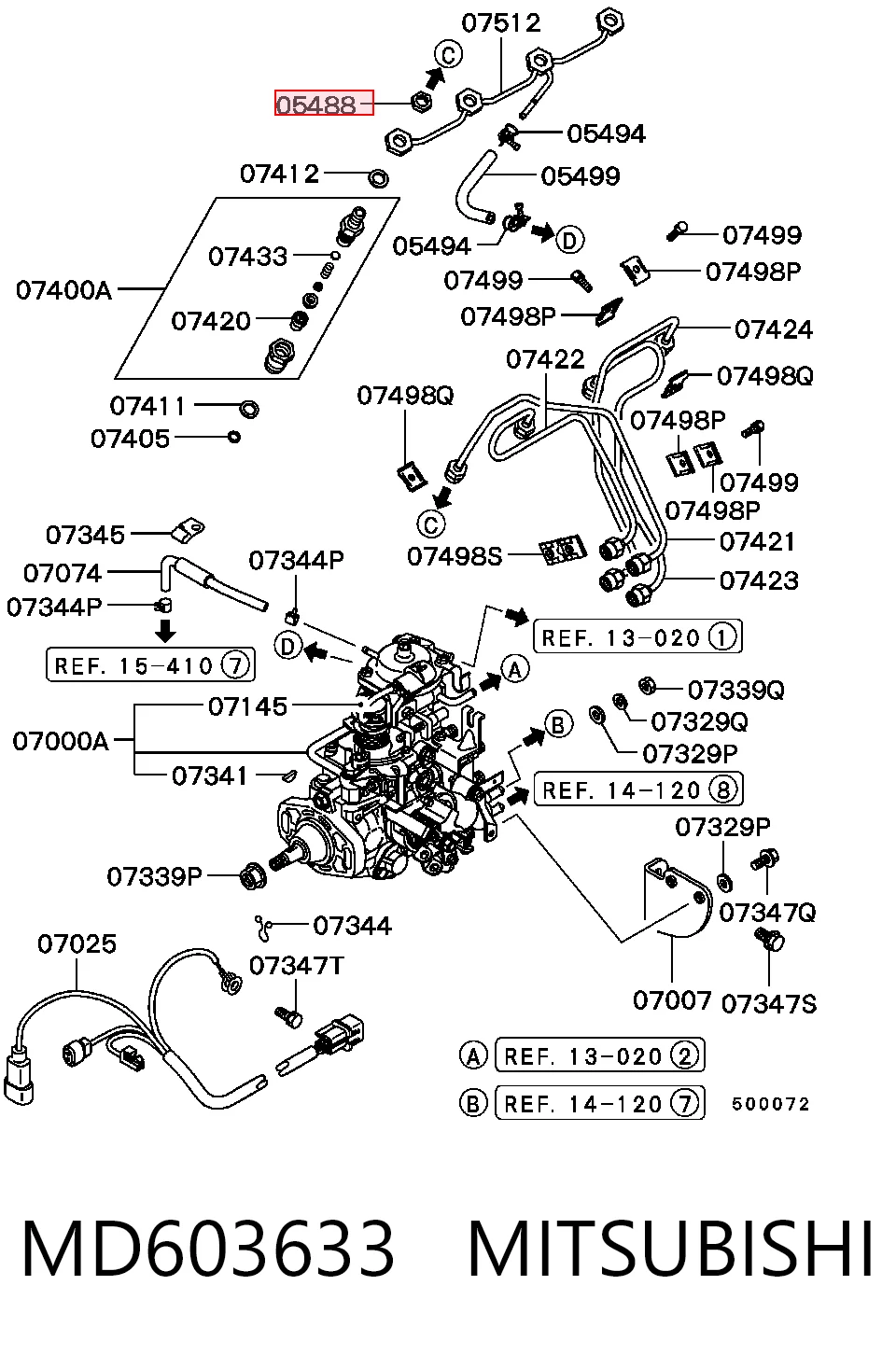 MD603633 Mitsubishi