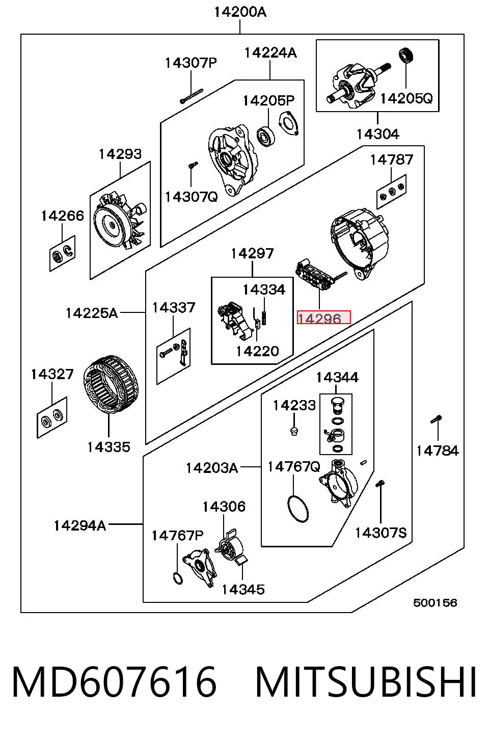 MD607616 Mitsubishi