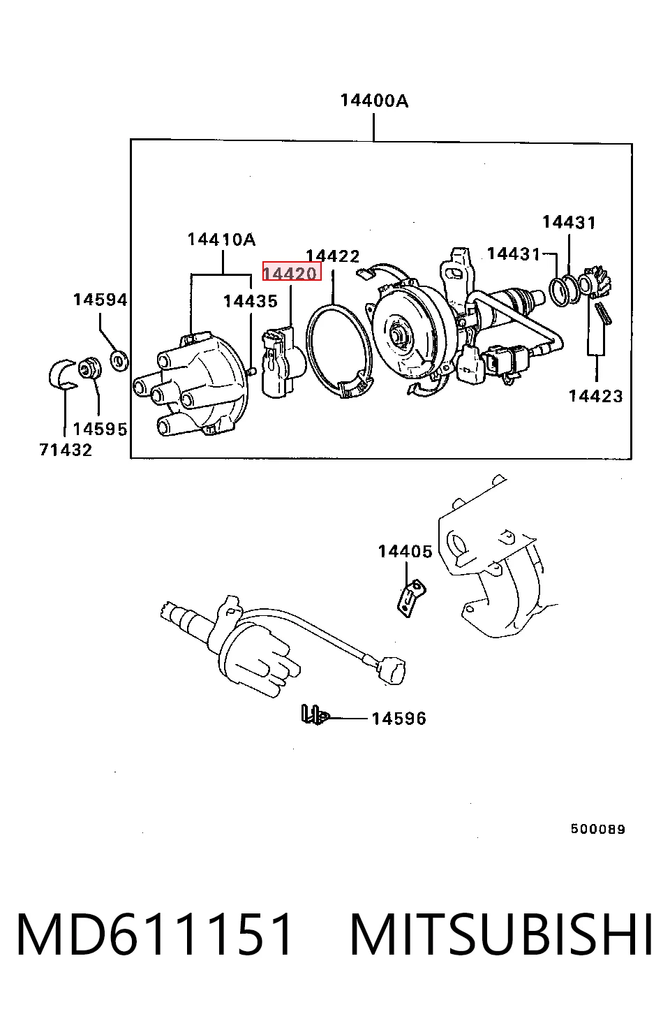 Tapa de distribuidor de encendido para Mazda 626 GC