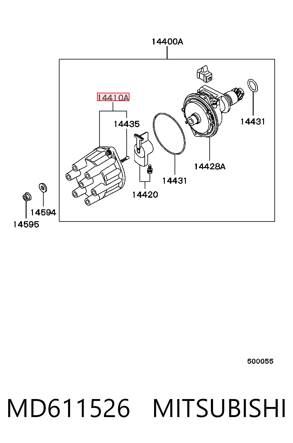  Tapa de distribuidor de encendido Chrysler Voyager 