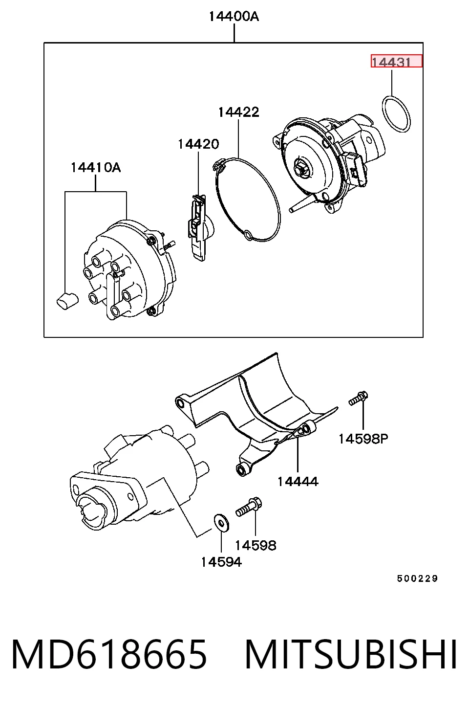 Distribuidor para Mitsubishi Galant VIII EA