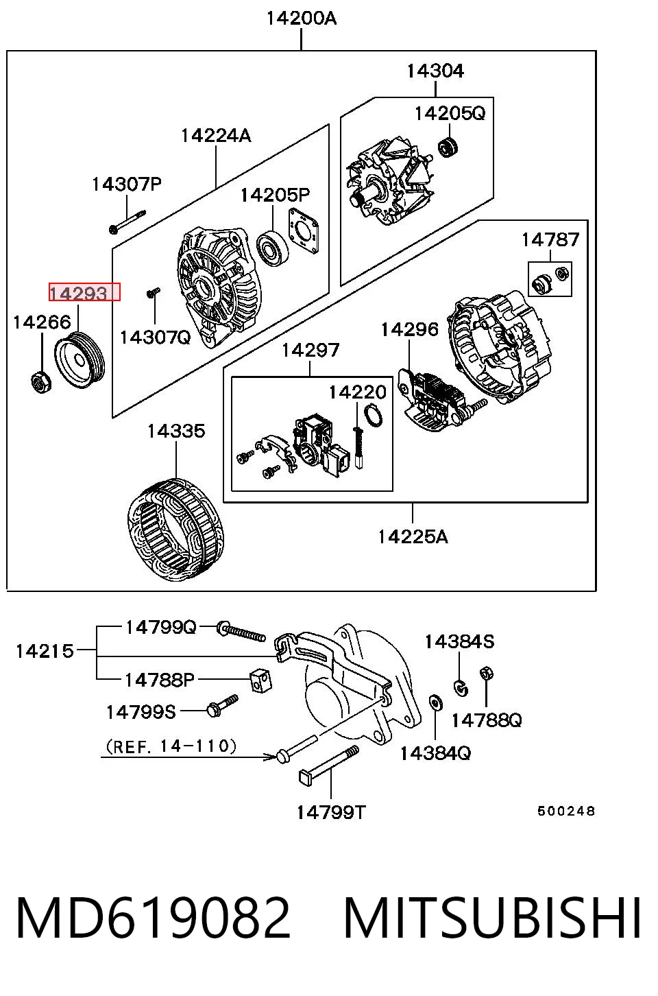 MD619082 Mitsubishi