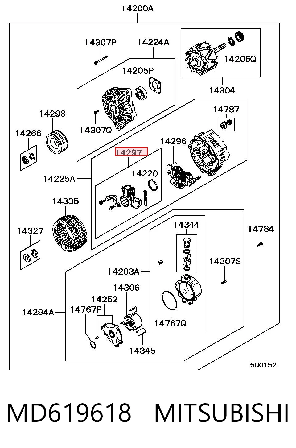 MD619618 Mitsubishi