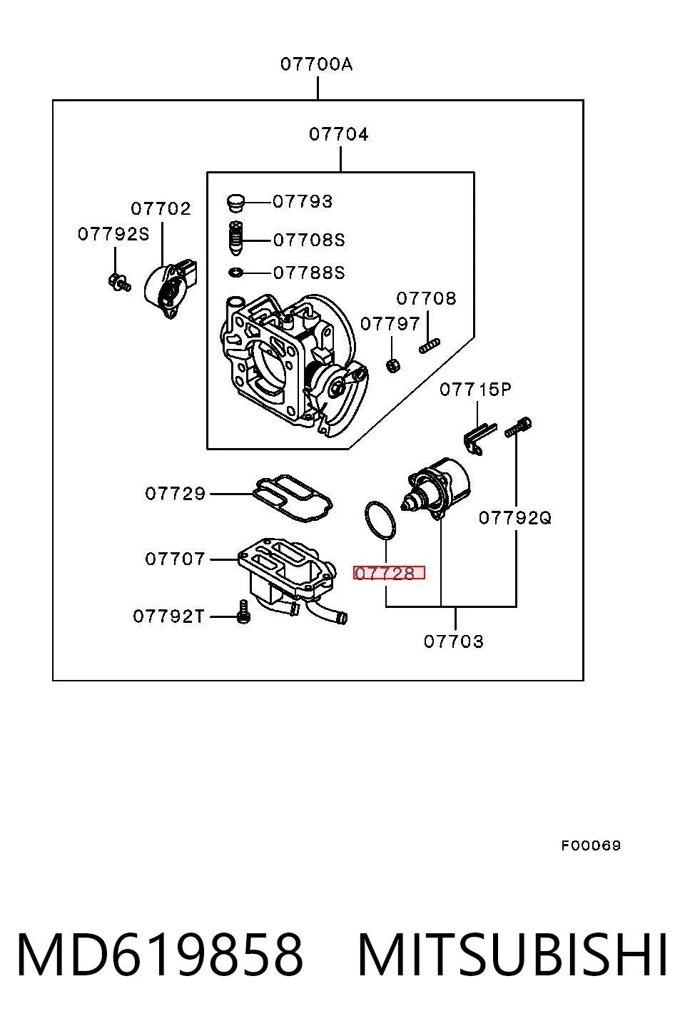 MD619858 Mitsubishi