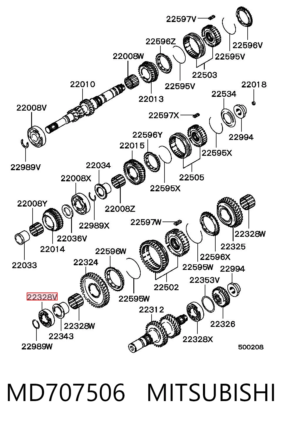 MD707506 Mitsubishi