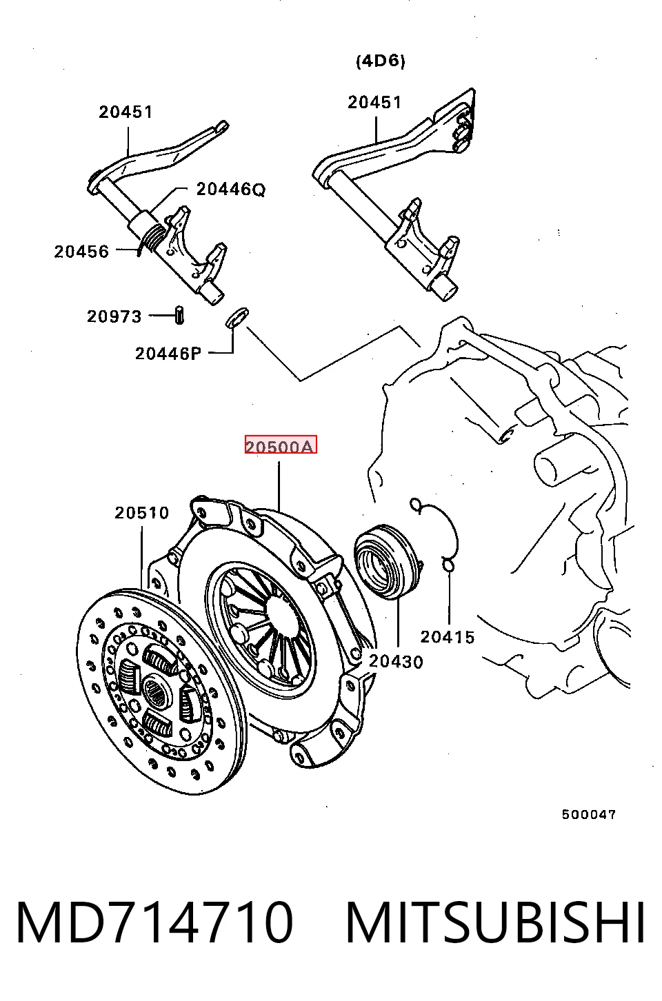 Plato de presión del embrague Mitsubishi Eclipse I