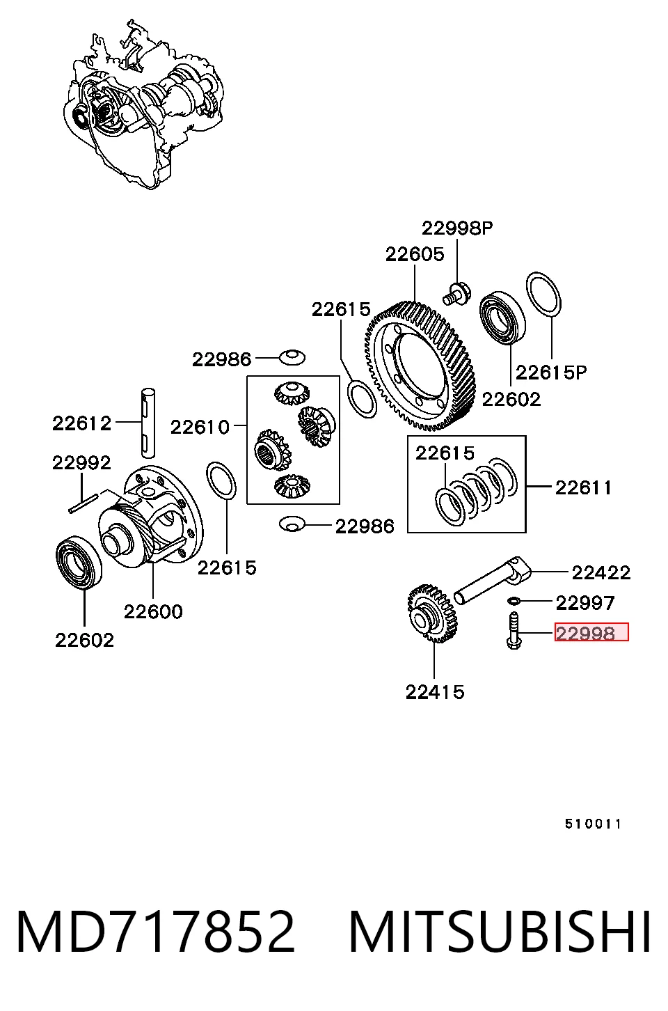 MD717852 Mitsubishi
