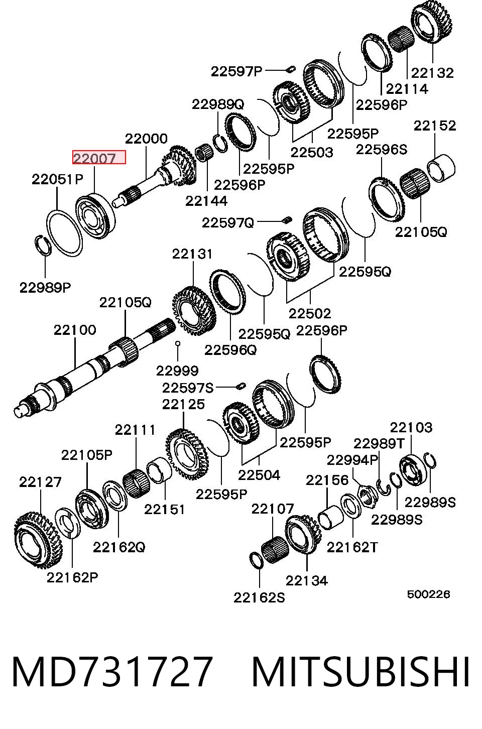 MD731727 Mitsubishi