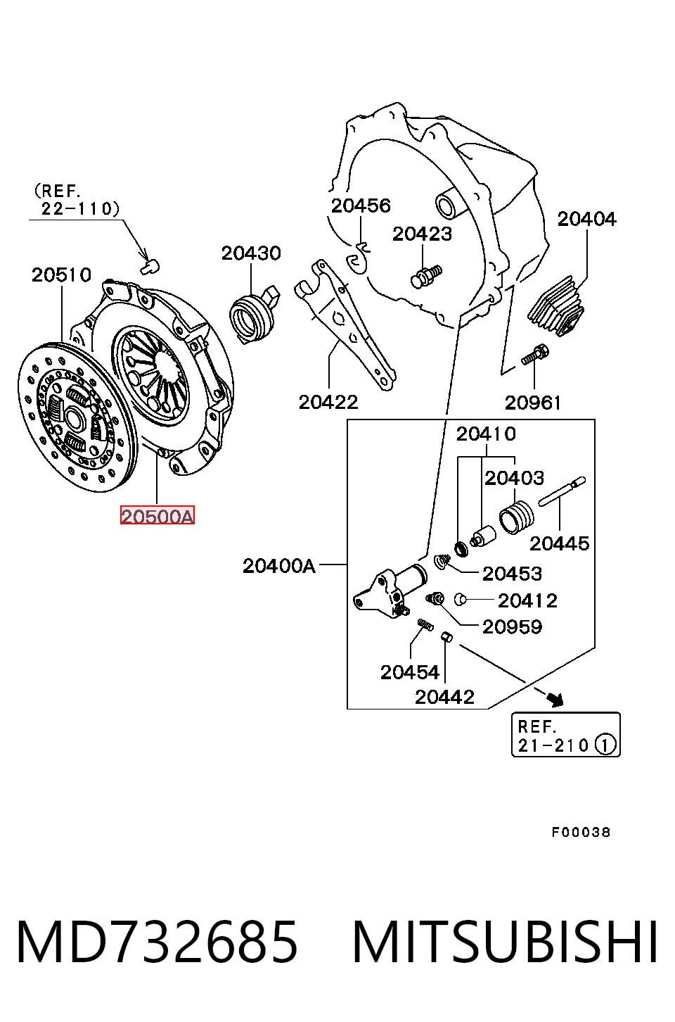 MD732685 Mitsubishi